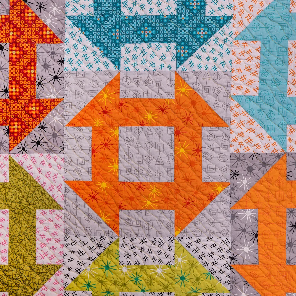 Churn Dash Slide Quilt Pattern by Christa Watson of Christa Quilts - CQ134