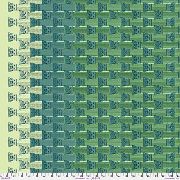 Freespirit Fabrics: Billy Reue -  Corinthian - Malachite || Architecture School PWWR032.MALACHITE