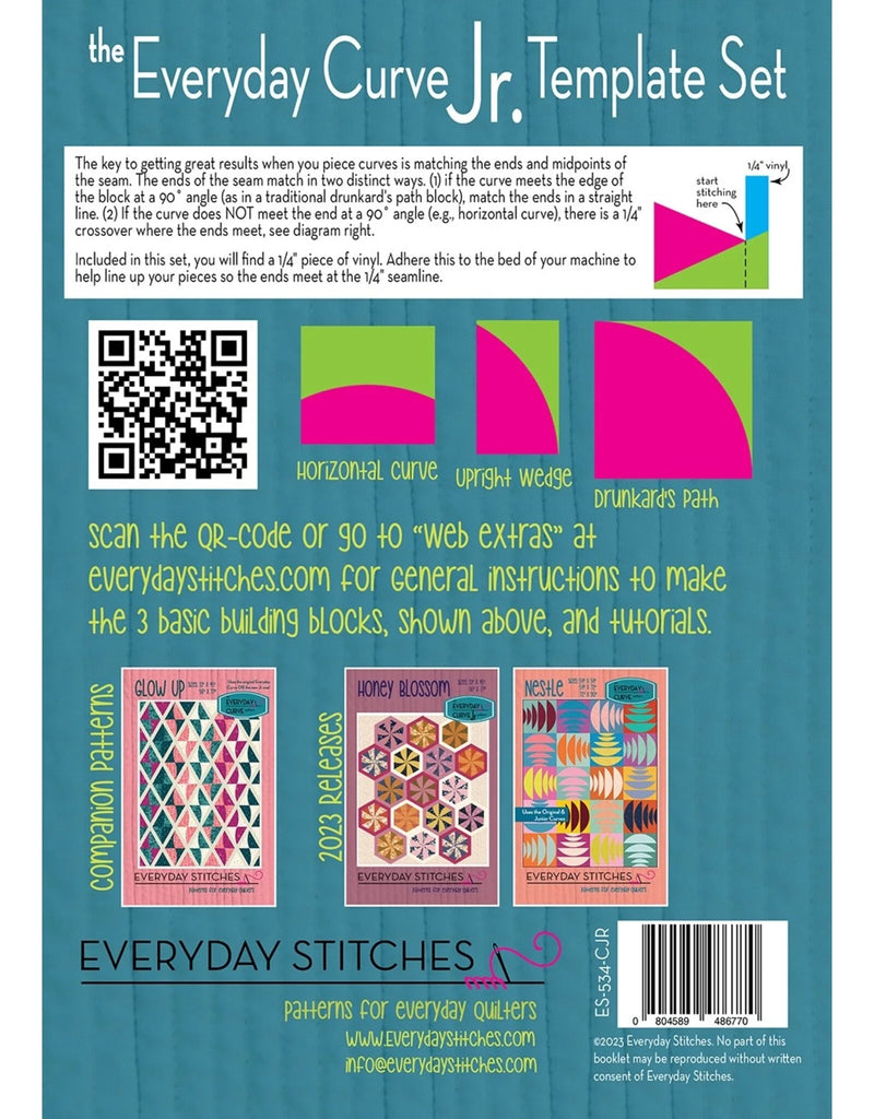 Everyday Stitches - Everyday Curve Junior Template - ES-534-CJR