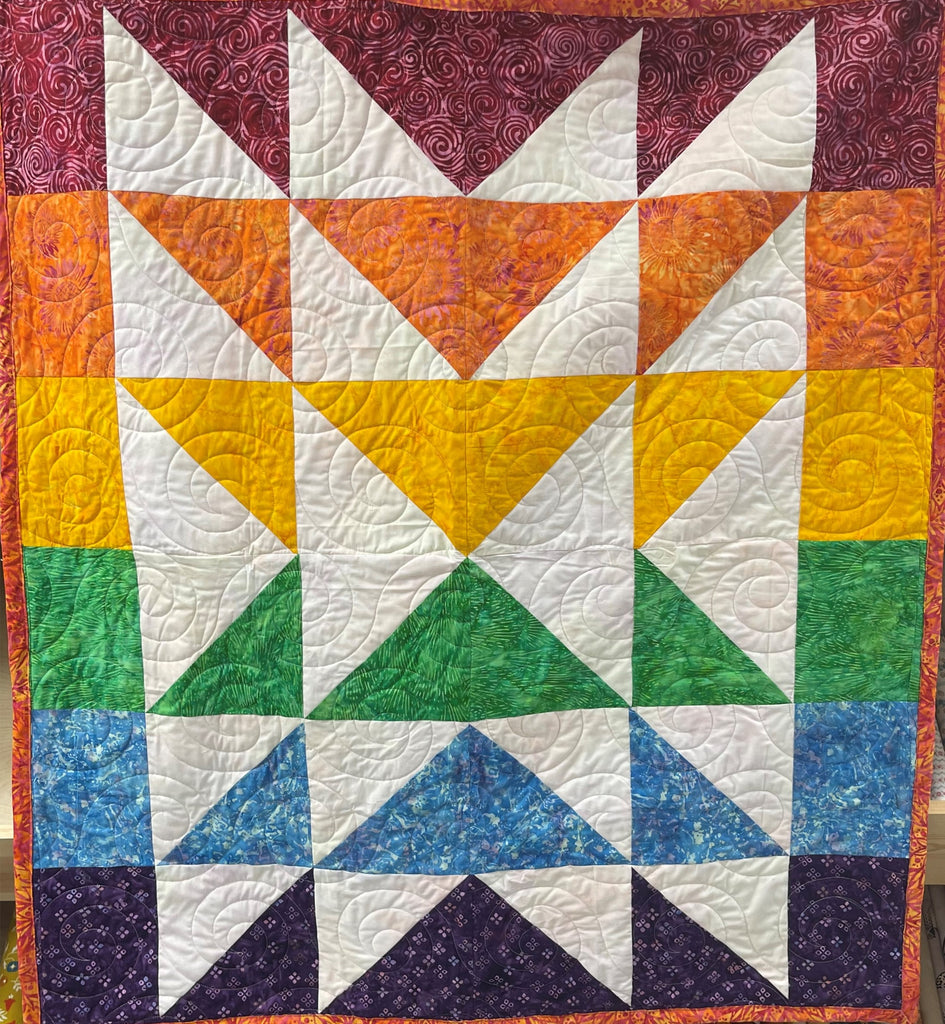 Fire and Rain Quilt Kit - Featuring Batik Fabrics