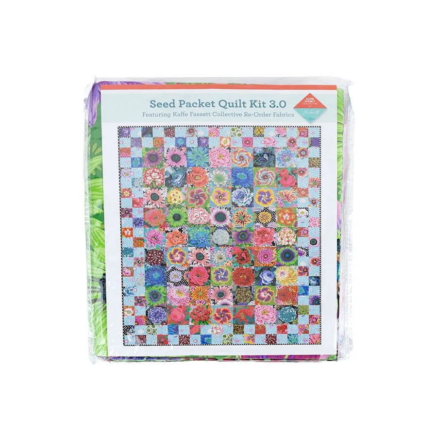 FreeSpirit - 2025 Seed Packet Quilt Kit - KIT2QTGP.SEEDPACKET - Featuring Kaffe Fasset Collective Fabrics