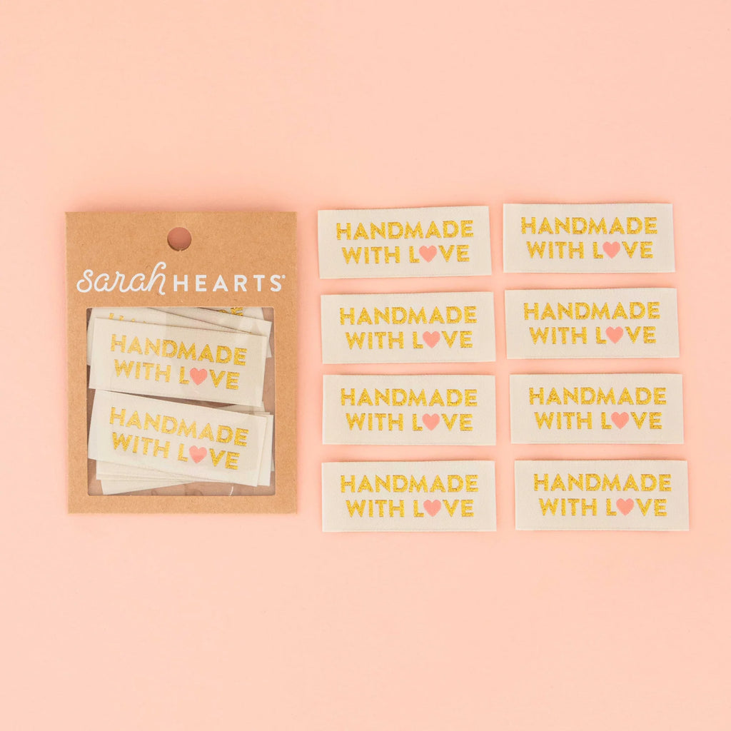 Sarah Hearts - Sew in Labels - Handmade w/Love LP184