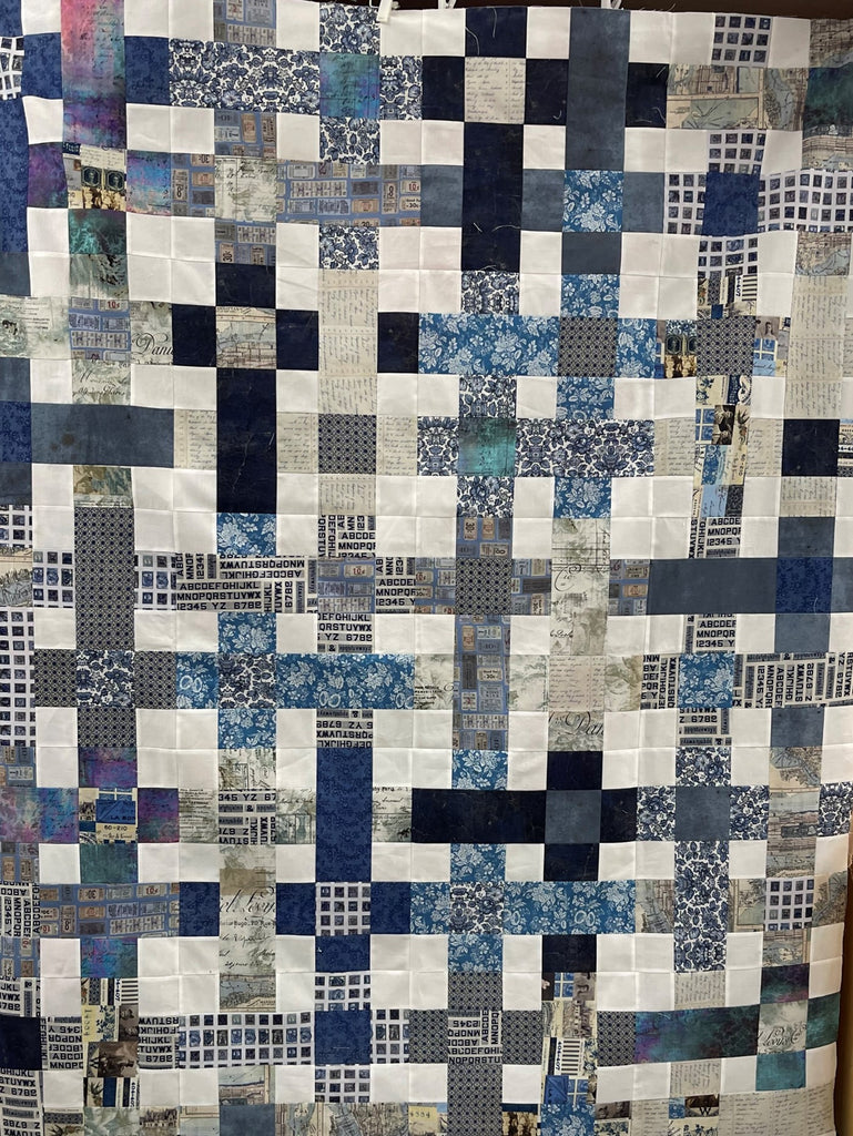 Hashtag Quilt Kit - Featuring Tim Holtz Indigo Palette