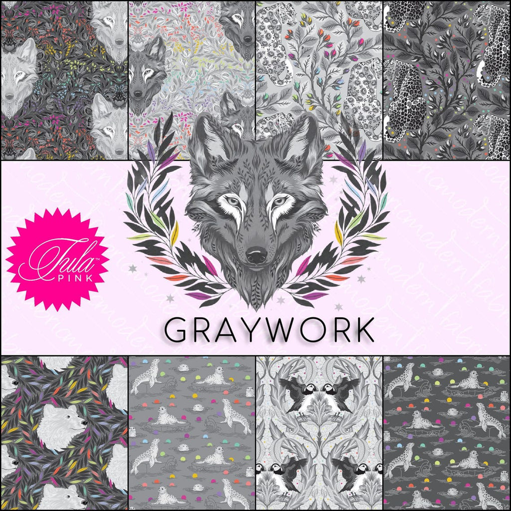 PREORDER - Free Spirit - Graywork - Half Yard Bundle - Arrives October 2025 - 8 Half Yard Cuts