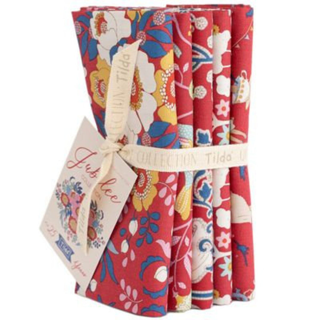 Tilda: Jubilee - 5 Fat Quarter Bundle - Red