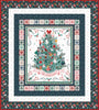 Decorate the Tree Panel Quilt Kit - Blue and Red Colorway - Riley Blake