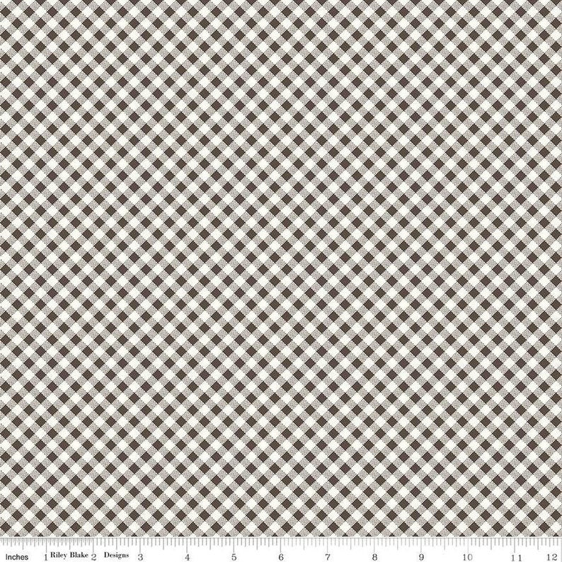 Riley Blake Designs - Bee Ginghams - Lisa Gingham - Raisin - C12556-Raisin - Sold by the Half Yard