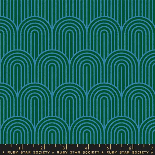 Ruby Star Society - Geometry - Hump Day Canvas Vintage Retro Novelty Arches Jade - RS5178 21L - Sold by the Half Yard