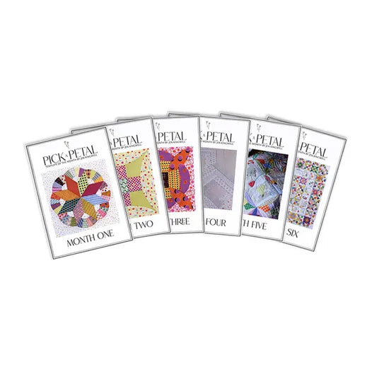 Free Spirit - Jen Kingwell - Pick A Petal Template of the Month Quilt Pattern Set with Acrylic Templates