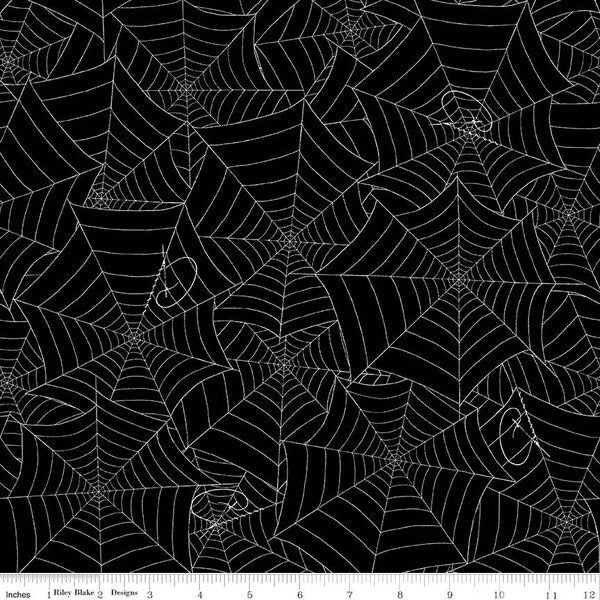 Riley Blake - J. Wecker Frisch - Costume Maker's Act II - Web Black - C16011-BLACK - Sold by the Half Yard