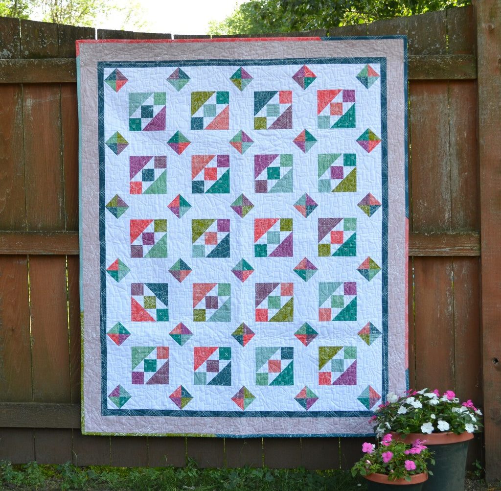 Purple Daisy Quilt Designs - Quinn Quilt Pattern by Jody Leonardo - PQD-003