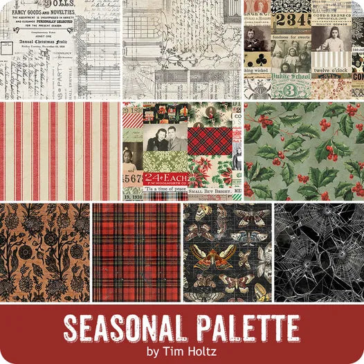 Tim Holtz: Seasonal Palette Fat Quarter Bundle- 10 Fat Quarters