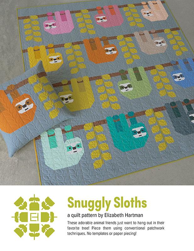 Snuggly Sloths Quilt Pattern by Elizabeth Hartman - EH085
