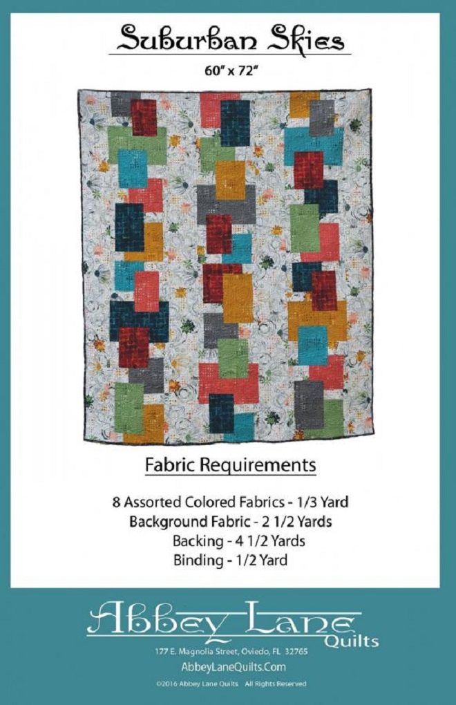 Abbey Lane Quilts - Suburban Skies Quilt Pattern - ALQ226
