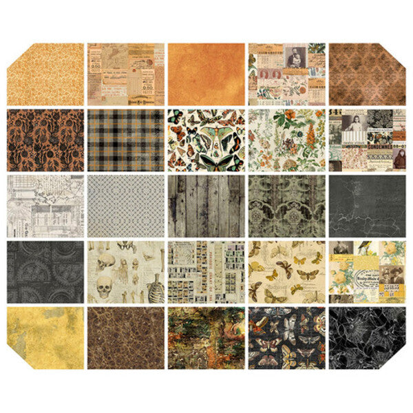 Tim Holtz - Seasonal Palette Halloween 2.5 "Design Roll - 40 pieces - FB4DRTH.Halloween