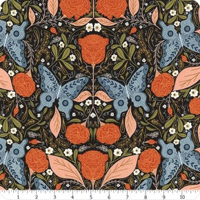 Moda - Woodland Wonder - Vintage Butterfly Midnight - 48391-21 - Sold by the Half Yard