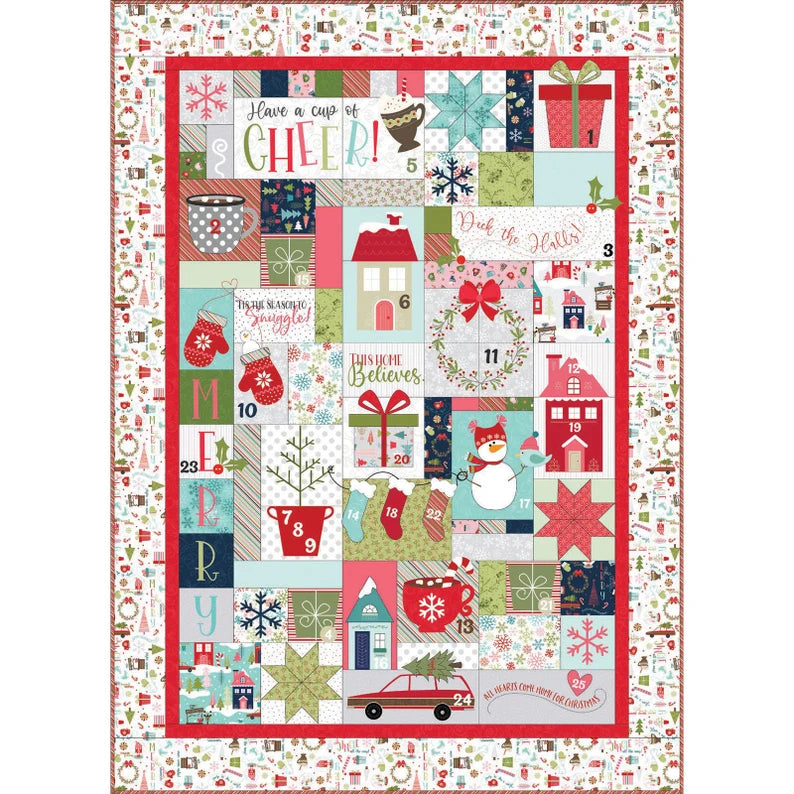 Maywood Studio - Cup of Cheer Advent Quilt Kit - KIT-MASCUP