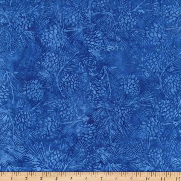 Island Batiks -Glacier Bay- Pinecone- Bluebird 311 122013530