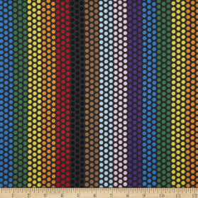 Alexander Henry Rainbow Dot - Charcoal