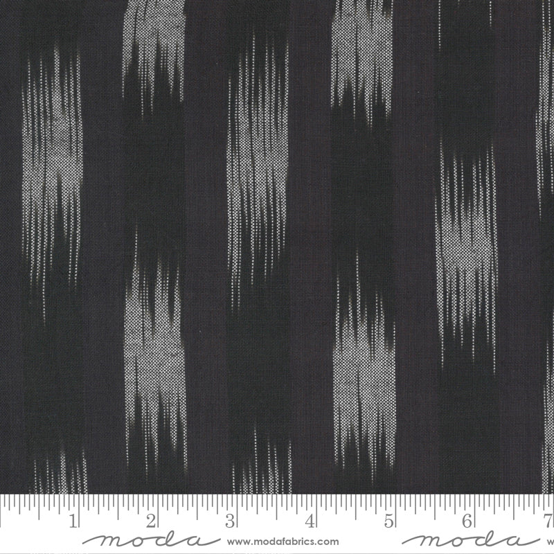 Low Volume Moda Wovens by Jen Kingwell for Moda Low Volume Ikat Charcoal