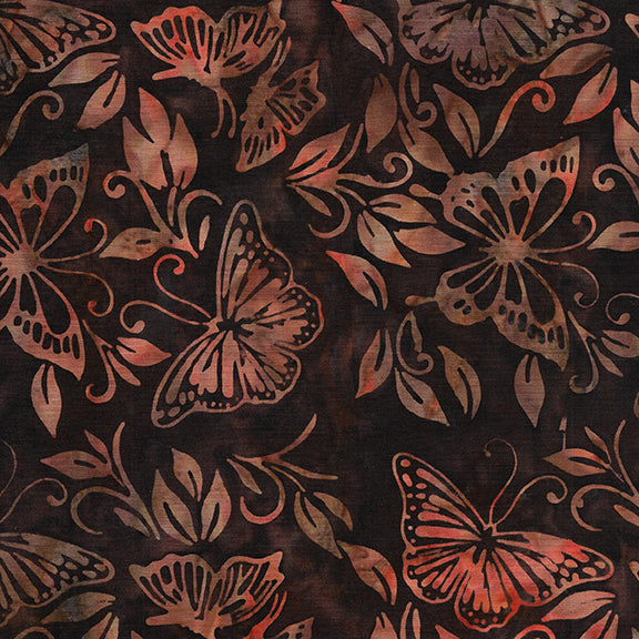Island Batik: Autumn Wings - Butterfly Leaf-Citrine