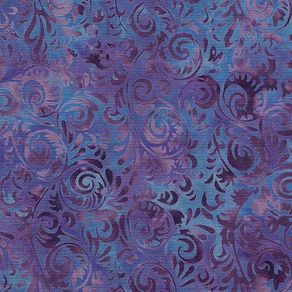 Island Batik -Fancy Feathers-  Spirals-Dusty Rose 112128415