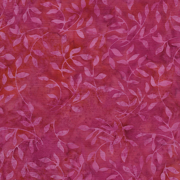 Island Batik -Flutter Fly- Mini Leaf-Magenta 112146340