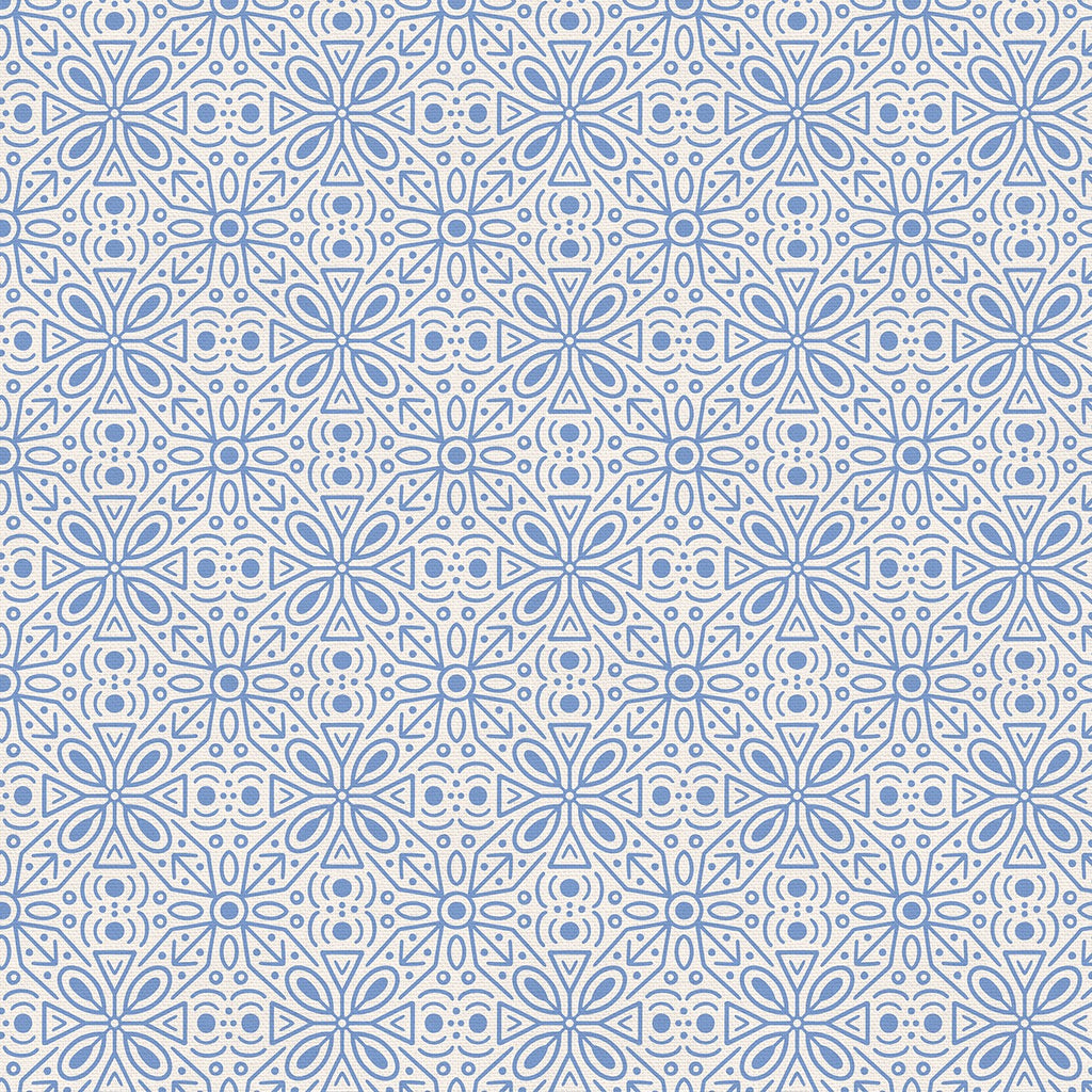 Bugs & Butterflies Geo Tiles Periwinkle