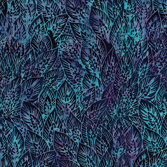 Island Batik -Starry Night- Lg Wheat Leaves-Saskatoon Berry 122005906