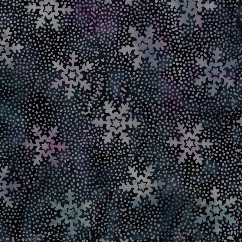 Island Batik -Plum Pudding- 122012590 Snowflake Storm