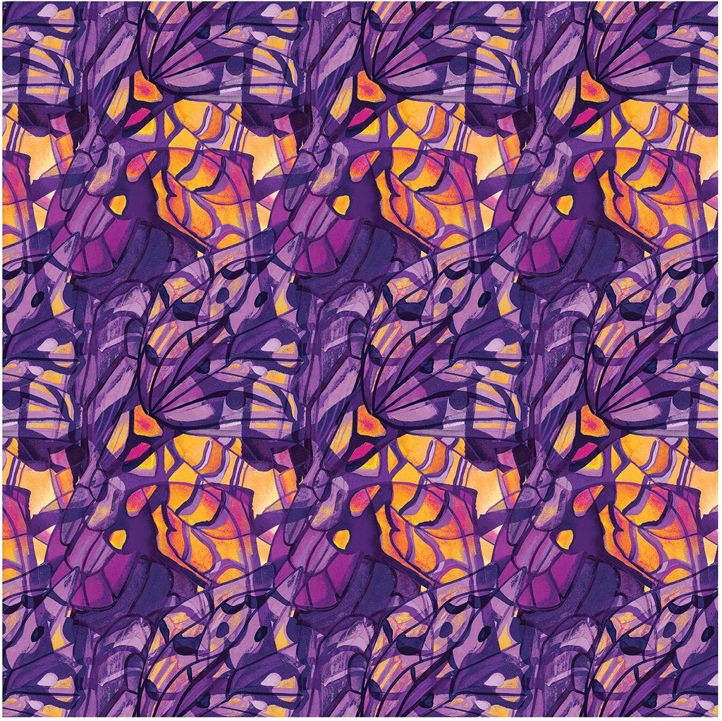 Benartex - Purple Magic Wings Digitally Printed