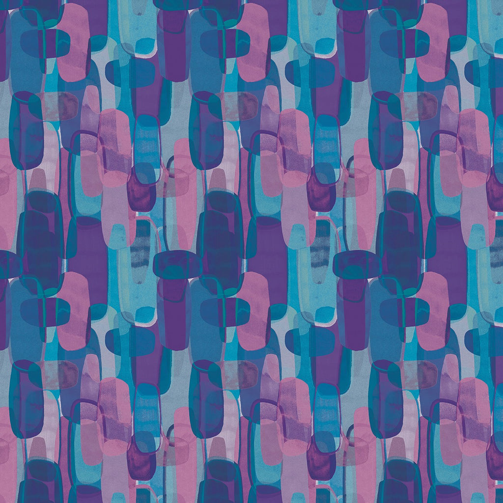 Benartex - Blue/Purple Flow Digitally Printed