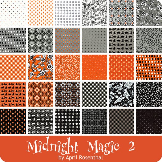 Midnight Magic II Fat Quarter Bundle by April Rosenthal for Moda Fabrics