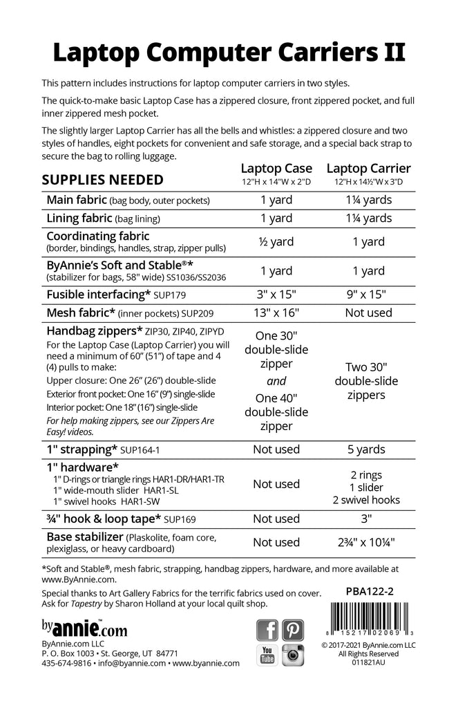 ByAnnie -  Laptop Computer Carriers II