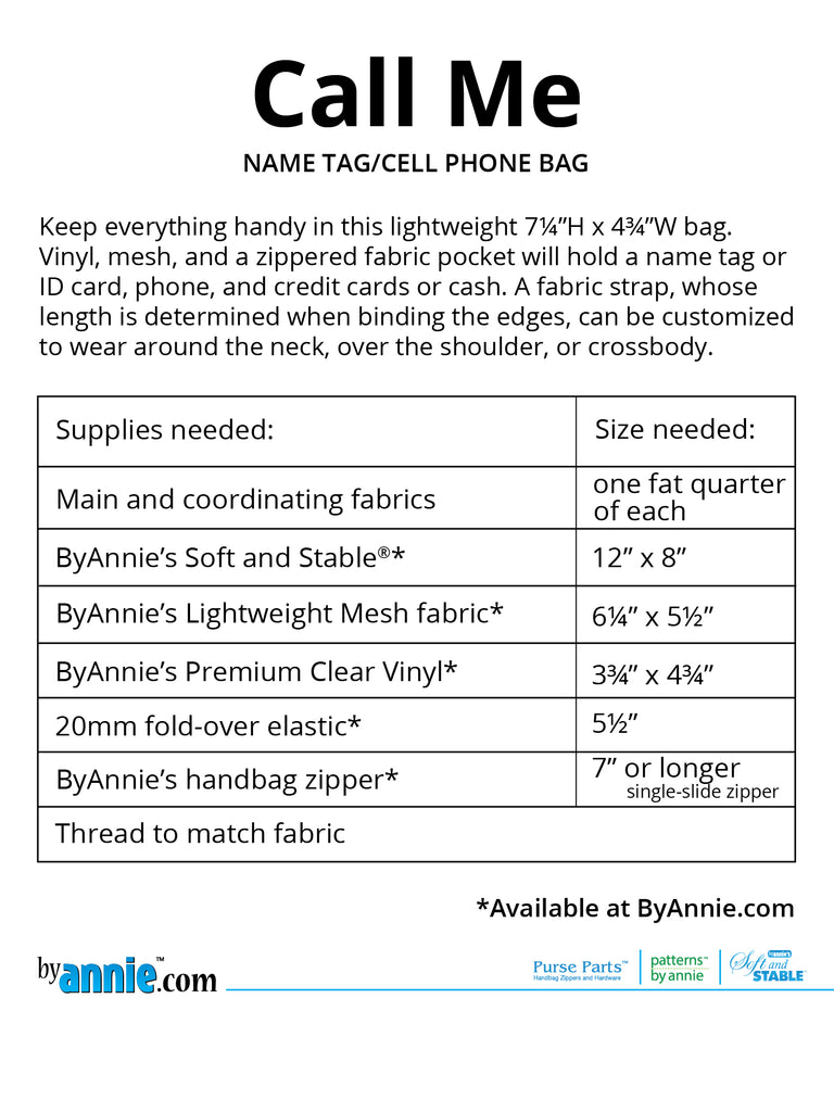 ByAnnie -  Out and About Pattern