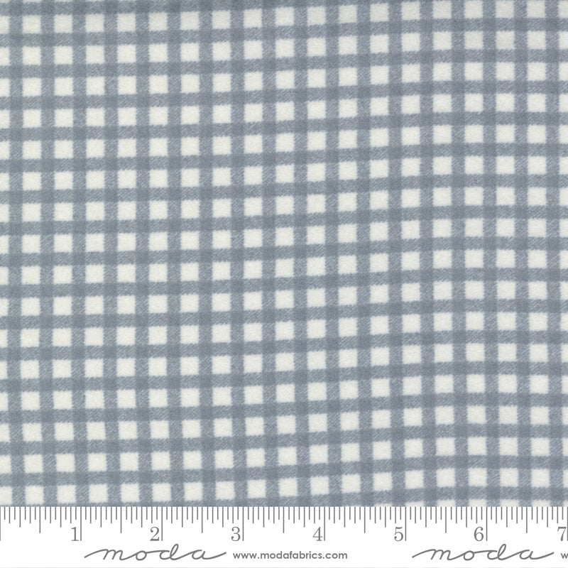 Yuletide Gatherings Flannels Smoke and Snow Mini Buffalo Plaid Yardage SKU# 49145-28F - 5 Yards