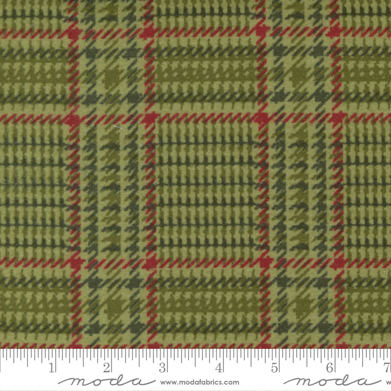 Yuletide Gatherings Flannels Holly Holiday Plaid Yardage SKU# 49147-13F - 8 yards