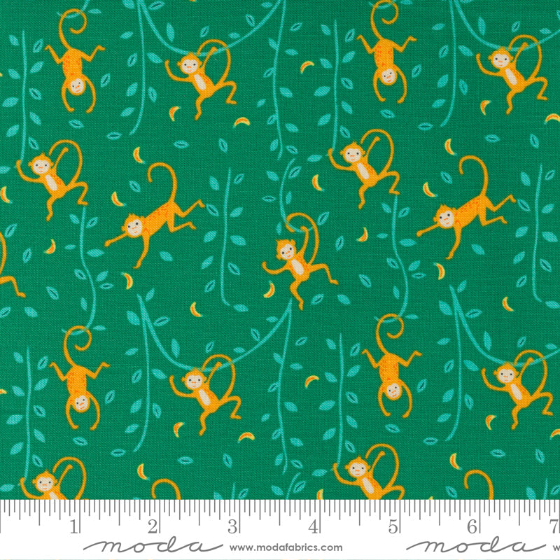 Moda Jungle Paradise -Funny Monkey- Monstera