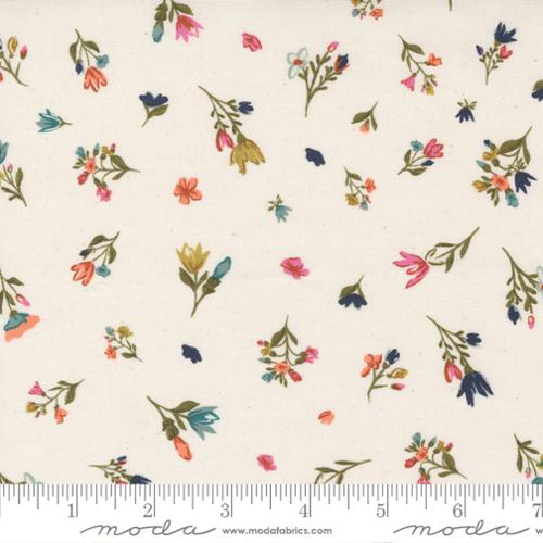 Songbook A New Page Unbleached 45555 11 Moda #1 - Blessings Flow Small Floral