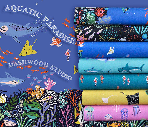 Aquatic Paradise Bundle by Dashwood - 8 fabrics