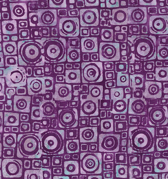 Island Batik -Mystery- Square Circle-Mauve 522002416