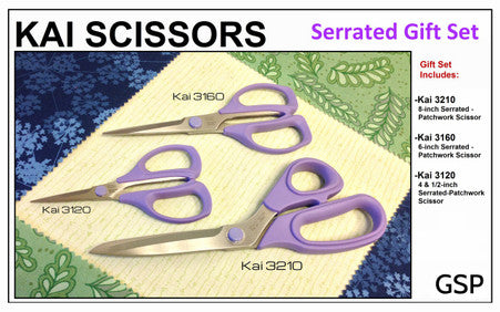 Kai- 3 Piece Serrated Scissors Gift Set- GSP