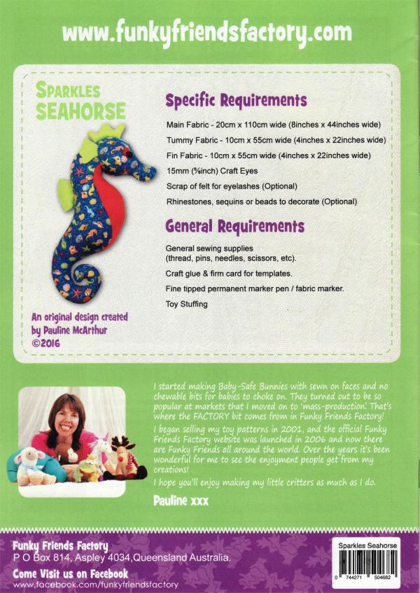 Sparkles Seahorse by Funky Friends Factory