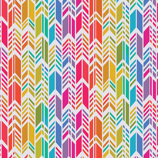 Alison Glass Art Theory - Rainbow Feather A-9701-L - Color Day by Andover Fabrics