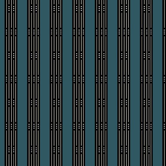 Fabrics From the Attic - Peacock Throughline