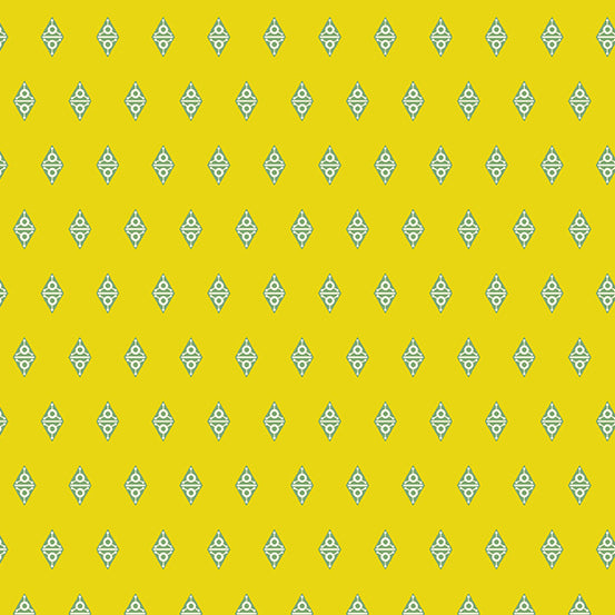 Fabrics From the Attic - Gooseberry Alien Diamond
