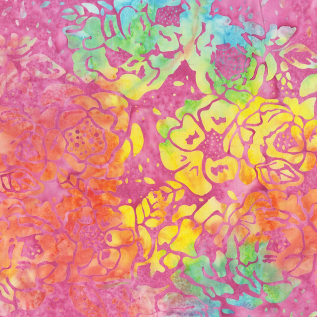 Anthology Batiks -Watercolor Sunshine- 836Q-2 Pink Multi