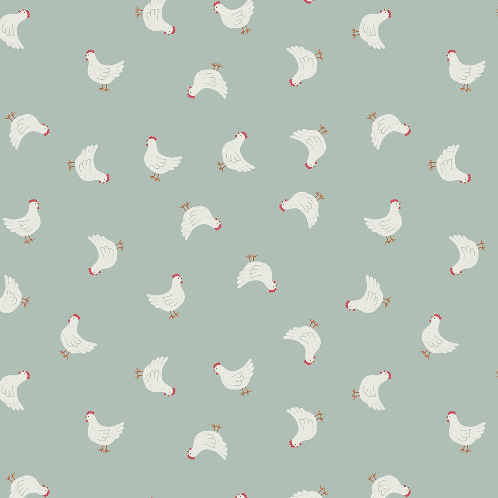 Lewis & Irene Country Life - Duck Egg Little Hens