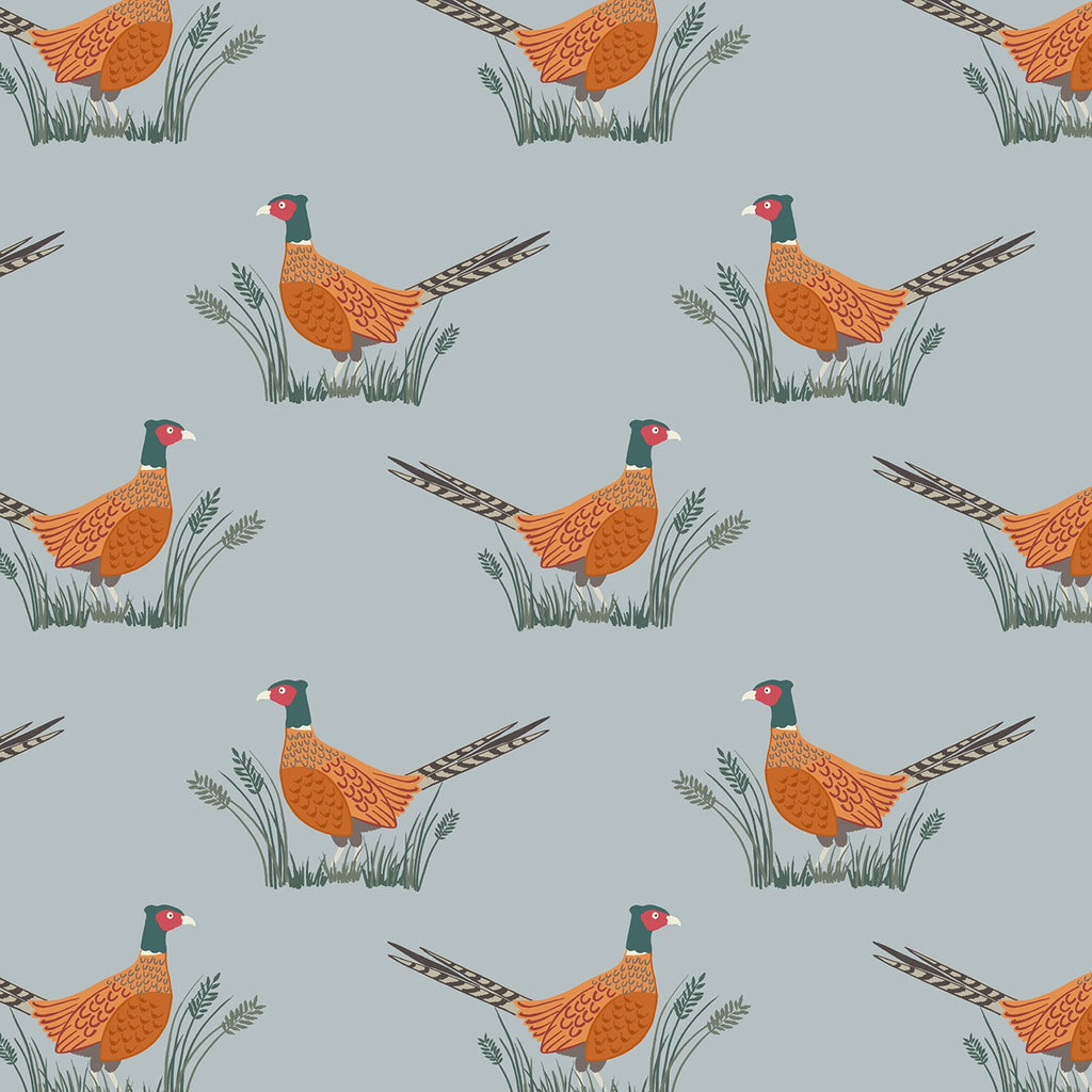 Lewis & Irene Country Life - Grey Pheasants A91-1