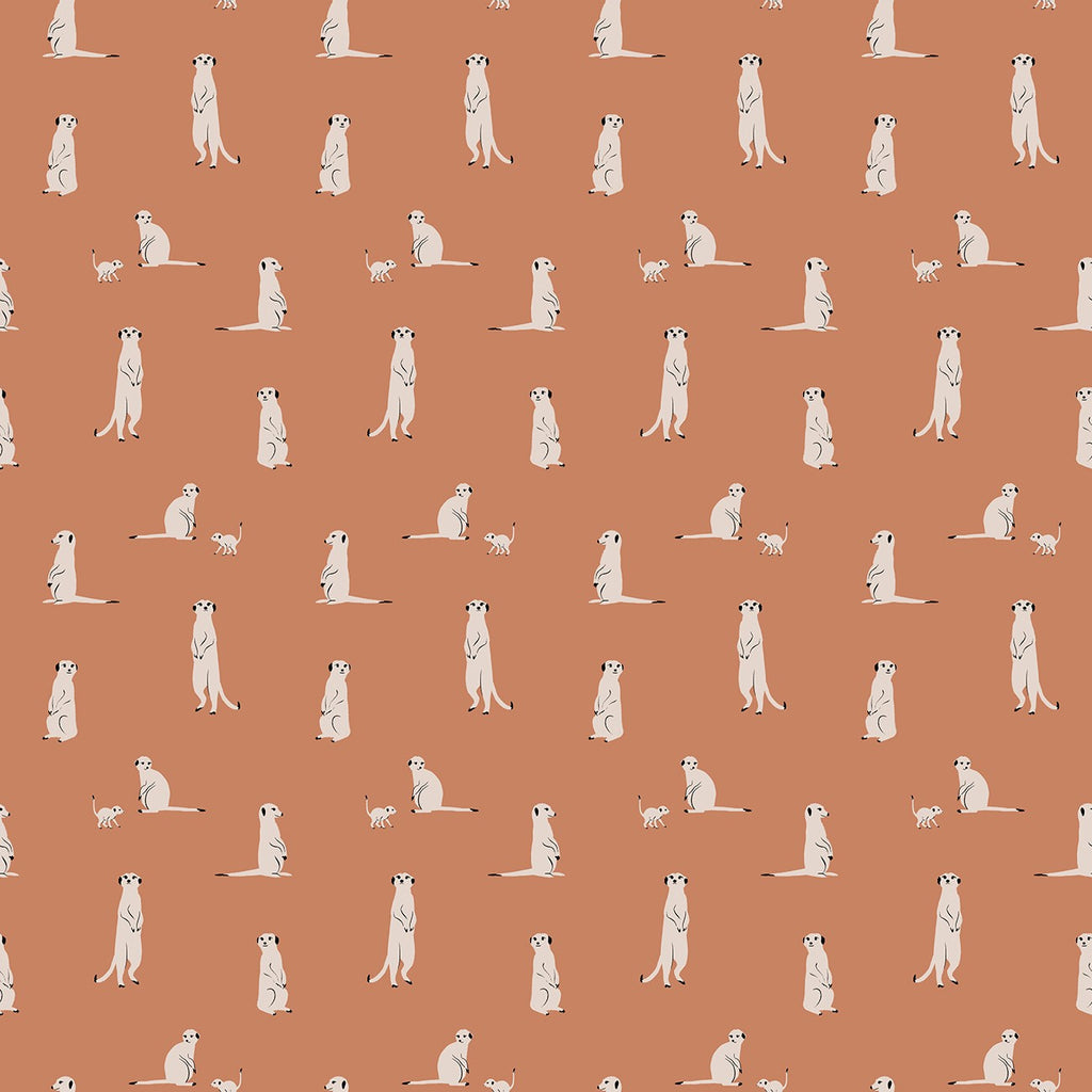 Riley Blake The Waterhole Meerkat Rust